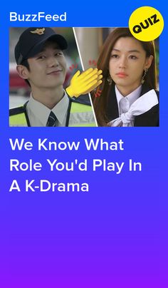 the poster for we know what role you'd play in a k - drama