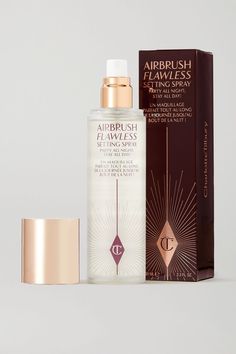 Charlotte Tilbury Setting Spray, Makeup Charlotte Tilbury, Charlotte Tilbury Airbrush Flawless, Fix Makeup, Expensive Makeup, Fixing Spray, How To Apply Foundation, Color Corrector, Makeup Primer