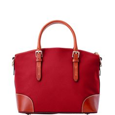 Classic Satchel     One of our signature styles, this domed satchel is crafted using pebble grain leather, known for its rich texture and exceptional durability. Carry this satchel by its rolled leather handles, and to wear it as a crossbody, adjust its three-piece leather strap to your perfect length. Formal Red Textured Leather Satchel, Classic Red Leather Satchel, Red Top Handle Satchel With Textured Leather, Red Textured Leather Satchel With Top Handle, Classic Red Satchel With Leather Lining, Red Textured Leather Top Handle Satchel, Red Textured Leather Tote Satchel, Red Top Handle Bag With Smooth Grain, Red Leather Satchel With Handle Drop