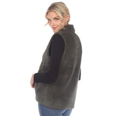 Crafted from the plushiest HIgh Pile Fleece, this vest is the perfect fall-to-winter layer. Designed with style and coziness in mind this zip up HIgh Pile Fleece vest features a full front zip closure, mock neck and two side slip pockets to carry your small essentials. You can style it on its own or as your soft grab-and-go layer. Solid Vest For Layering In Fall, Fall Fleece-lined Sleeveless Vest, Sleeveless Fleece-lined Vest For Fall, Fall Sleeveless Vest With Fleece Lining, Cozy Winter Vest For Cold Weather, Casual Fall Vest With Fleece Lining, Fall Vest With Fleece Lining For Layering, Fall Layering Vest With Fleece Lining, Winter Layering Solid Color Sweater Vest