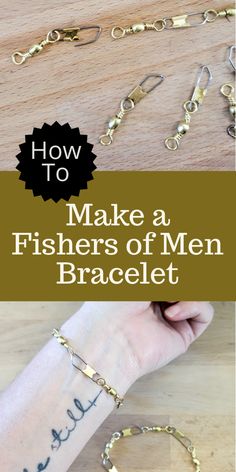 how to make a fisher's of men bracelet with gold plated chain