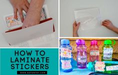 how to make laminate stickers for crafts and other things that you can do with them