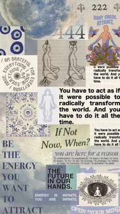 a collage of different images with words and pictures on the same piece of paper