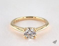 .7ct Solitaire Round Engagement Ring Yellow Gold Round Cut Solitaire Engagement Ring, Engagement Ring Yellow Gold, Round Engagement, Round Diamond Engagement Ring, Round Cut Engagement Rings, Classic Engagement Rings, Engagement Rings Round, Round Diamond Engagement Rings, Diamond Settings