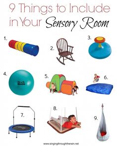 the 9 things to include in your sensory room, including toys and other items