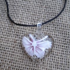 Handmade Murano Glass Butterfly Pendant Necklace. Clear Glass Heart With Lavender Butterfly Inside. "Snow" In Background Glows In The Dark. Pendant Is About 1 3/4 Inches High, 1 3/8 Inches Wide. On An 18 Inch Black Silky Cord. Closes With A Lobster Clasp. New Item From My Local Shop. Great For Anyone Who Loves Butterflies Or Art Glass. Double Necklace Silver, Lavender Butterfly, Diamond Flower Pendant, Heart Choker Necklace, Fake Diamond, Diamond Heart Pendant Necklace, Stone Statement Necklace, Butterfly Heart, Local Shop