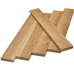 three pieces of wood sitting on top of each other