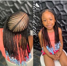 22 Beautiful Kids Hairstyles Side Braids Hairstyles, Braids Hairstyles For Kids, Kids Braids With Beads, African American Braided Hairstyles, Trendy We Fryzurach, Side Braids, Lil Girl Hairstyles, Kid Braid Styles, Girls Natural Hairstyles