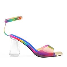 Briela - Privileged Neon Shoes, Rainbow Shoes, Rainbow Fashion, Crocodile Skin, Lemon Drop, Clear Vinyl, Pastel Rainbow, Comfy Fits, Womens Heels