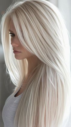 Platinum Blonde Hair Color Ideas Flowing Hair, Care Tips, Hair Goals, Hair Inspo