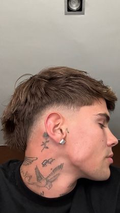 Men’s Long Mullet Haircut, Single Tattoos Men, Origami Tattoos, Tattoos Cyberpunk, Tattoos Ethereal, Tattoos Tarot, Tattoos Witchy, Cyberpunk Tattoos, Cosmic Tattoos