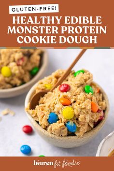 healthy edible monster protein cookie dough recipe