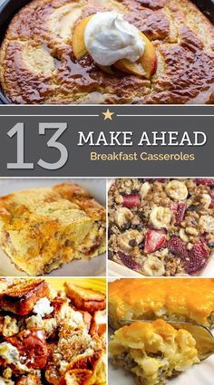 13 breakfast casseroles that are ready to be eaten