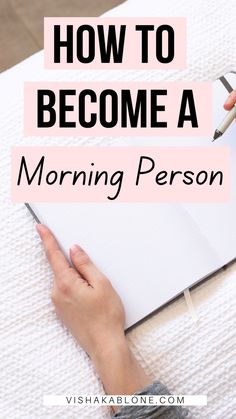 How to become a morning person Habits For A Better Life, How To Improve Yourself, Habits To Change Your Life, Habits To Change, Morning Routines List, Become A Morning Person, Productive Morning Routine, Morning Routine Productive, Morning Activities