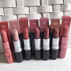 Mac Makeup Lipstick, Mac Lipstick Swatches, Mac Lipstick Shades, Mac Lipsticks, Eye Shadow Makeup, Lipstick For Fair Skin, Shadow Makeup, Lipstick Designs, Perfect Lipstick