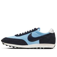 Nike Daybreak 'Light Armory Blue' DB4635-400 (SNKR/Retro/Unisex/Low Top/Waffle Shoes) Retro Light Blue Low-top Sneakers, Light Blue Retro Low-top Sneakers, Nike Retro Blue Sneakers, Vintage Nike Blue Sneakers, Vintage Blue Nike Sneakers, Vintage Blue Sneakers With Rubber Waffle Outsoles, Casual Blue Sneakers For Running Errands, Casual Blue Sneakers, Vintage Blue Sneakers For Streetwear