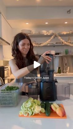 Riane | Juicing + Juice Recipes on Instagram: "🌿 A hydrating alkalizing delicious green juice. 

I large cucumber 
1 large bunch celery 
1 apple 
1 lemon 
5 large sage leaves 
2” ginger 

Made in the Nama J2 Juicer.  Code RIANE55 saves $55 off the J2 & 10% off all else.  Link in my bio.  Thanks for the support with using my code. 🥰 

Some potential benefits: 

Celery- alkalizes the body, detoxifies the body, aids digestion, high in antioxidants, boosts the immune system, reduces inflammation 

Cucumbers- Vitamin K, great for eyes & skin health, high in silica which is promotes collagen production, cools down the body - a great one to juice when overheated or have a fever 

Apples - high in vitamins & minerals, strengthens the liver, aids digestion, supports blood sugar regulation 

Ginge