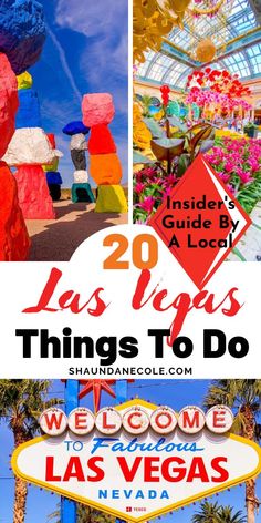 las vegas things to do in the usa with text overlay that reads 20 las vegas things to do