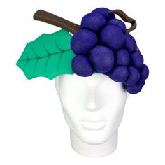 "Get this Awesome Grapes Headband Today! This Grapes Headband will definitely make you stand out at your next Party, Wedding, Corporate Event, Birthday, Quinceanera, or Halloween Party! Product Details: ✓Made in the USA ✓Handmade ✓High Quality Foam ✓One Size Fits Most ✓Customizable to your preferences \"This is where your party starts\". Give your next party a new life and rediscover your youth with Foam Party Hats. Foam Party Hats Guarantee At Foam Party Hats we believe our hats help bring a ne Fruit Headpiece For Kids, Novelty Costume Accessories With Matching Headband, Adjustable Novelty Headband Costume Hats, Adjustable Novelty Costume Headband, Adjustable Novelty Hair Accessories For Costume Party, Adjustable Headband For Summer Costume Party, Fun Adjustable Headband, Blue Novelty Costume Accessories Adjustable, Novelty Blue Adjustable Costume Accessories