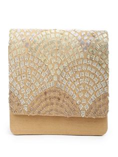 A gold clutch with creates an illusion using different colours of metallic sequin, this one is sure to become your favourite. Composition: Raw Silk Size: 7.5" x 7" x 2" Unique Work: Hand-embroidered Note: The product will be dispatched within 10-15 days of order placed Gold Mosaic, Sequin Clutch, Gold Clutch, Indian Wedding Wear, Shades Of Gold, Wedding Wear, Raw Silk, Free Giveaway, Hand Embroidered