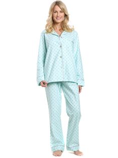 A comfortable, classic two-piece pajama set is a wardrobe essential for yourself or as a gift for loved ones. Noble Mount Women's 100% Premium Cotton Flannel Two-Piece Pajama Set is ideal for sleeping and lounging at home. Available in pretty prints,soothing colors and comfortable fit this will surely become your favourite. Here's why you will absolutely love this set -Fabric 100% Premium Cotton Flannel will keep you warm and cozy in the chilly fall/winter nights Our flannel is brushed for a sup Flannel Pajamas Women, Winter Pajamas Women, Womens Flannel Pajamas, Stylish Pajamas, Cotton Pajamas Women, Warm Pajamas, Pajamas For Women, Mens Pajamas Set, Winter Pajamas