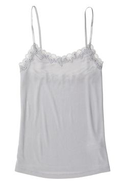 Pretty lace trim gives this luxuriously soft, naturally moisture-wicking silk camisole plenty of layering potential and night-out-worthy style. V-neck Adjustable straps Naturally moisture-wicking and quick-drying 100% silk with 81% nylon, 10% rayon, 9% spandex trim Hand or machine wash, dry flat Imported Women's Clothing Plus Size Camisoles, Silk Cami Top, Lace Trim Cami Top, Lace Trim Cami, Silk Cami, Lace Sweater, Silk Lace, Silk Camisole, Lace Camisole