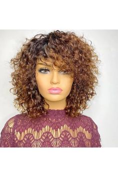 Pixie Cut Curly, Short Bob Pixie, Bob Pixie Cut, Bob Pixie, Curly Hair Photos, Short Human Hair Wigs