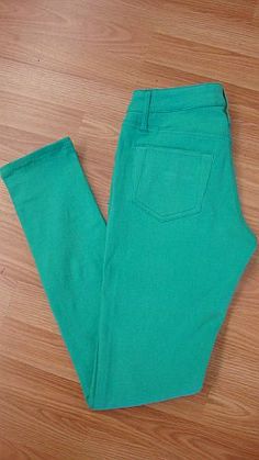 Colored skinny jeans are a big trend this year, but sometimes, they can be difficult to wear. These jeans , however, are just so easy! The mint green goes with so many colors, making them an easy match for all of your summer brights. They also have a lot of give, so while they are fitted, they are very stretchy, as well. Casual Kelly Green Bottoms For Spring, Green Mid-rise Cotton Pants, Trendy Stretch Cotton Jeans, Green Straight Leg Jeans For Summer, Trendy Green Mid-rise Jeans, Green Mid-rise Non-stretch Jeans, Trendy Green Bottoms, Trendy Green Mid-rise Pants, Summer Green Jeans