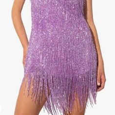 Brazilian Tassel Sparkle Dancers Costume Dress Purple Lilac Lavender Size Large Brand New Never Worn Dancer Costume, Lilac Lavender, Dress Purple, Purple Lilac, Costume Dress, Purple Dress, Color Purple, Lilac, Dancer