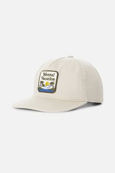 Made with the same high quality and durability as our surf trunks, the Katin headwear collection offers both style and comfort with every wear. The Marina Hat is made from a cotton twill featuring a custom Katin patch with the tagline "Mental Vacation". 100% Cotton Washed Twill Snapback closure 5 panel unstructured | Marina Hat Cotton in Vintage White | Casual Surf Clothing by Katin White Cotton Trucker Hat For Outdoor, Adjustable Cotton Snapback Hat For Beach, Vintage Curved Bill Baseball Cap For Beach, Vintage Cotton Trucker Hat For Beach, Cotton Trucker Hat For Vacation, Cotton Snapback Trucker Hat For Vacation, Summer Snapback Baseball Cap In Canvas, Vintage White Baseball Cap For Summer, Summer Canvas Snapback Baseball Cap