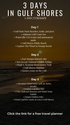 the 3 days in gulf shores flyer