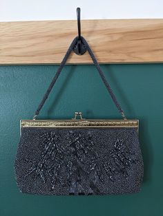 Beautiful vintage bag in good condition, minimal wear Vintage Embellished Rectangular Bag, Formal Beaded Rectangular Shoulder Bag, Formal Beaded Shoulder Evening Bag, Vintage Embellished Clutch Shoulder Bag, Beaded Rectangular Shoulder Bag For Formal Occasions, Formal Rectangular Beaded Shoulder Bag, Vintage Beaded Clutch Bag, Vintage Embellished Rectangular Shoulder Bag, Vintage Embellished Evening Bag