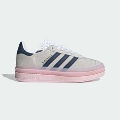 adidas Originals GAZELLE BOLD IE6508 Footwear White/Clear Pink shoes sneaker Description This version adds a playful touch to the fine suede upper with Gazelle's translucent, colorful outsole that raises both height and fashion. The classic silhouette of this long-loved icon is fused with original style and newness, and its appeal is highlighted by the use of colorful colors. All my products are 100% Authentic.Please feel free to contact us if you have any question. Shipping We ship using FedEx, DHL and Japan Post. International Buyers - Please Note Import duties, taxes and charges are not included in the item price or shipping charges.These charges are the buyer’s responsibility.Please check with your country’s customs office to determine what these additional costs will be prior to biddi Gazelle Bold, Adidas Originals Gazelle, Adidas Originals Women, Cloud White, Pink Shoes, Buy Shoes, Adidas Originals, Athletic Shoes, Men's Shoes