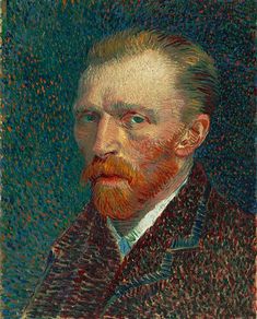 a painting of a man with a red beard