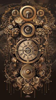 Art Deco Steampunk, Steampunk Graphic Design, Portraits Background, Steampunk Clocks, Time Travel Art, Steampunk Background, Steampunk Wallpaper, Steampunk Elements, Steampunk Images