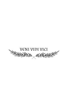 the logo for veni vidi vici