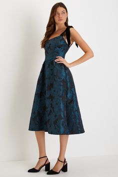 Beyond Graceful Black Floral Jacquard Velvet Tie-Strap Midi Dres College Grad Dresses, Graduation Dress College, Tie Strap Dress, Midi Dres, Midi Dress Floral, Lulu Fashion, Grad Dresses, Floral Jacquard, Jacquard Dress