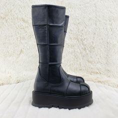 You Are Important, Foot Bed, Goth Punk, Retail Box, Protective Packaging, Black Matte, Knee High Boots, New Shoes, High Boots