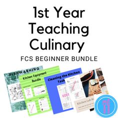 the first year teaching culinary bundle is shown