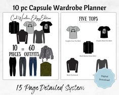 Capsule Wardrobe Planner, Wardrobe Planner, Black Button Down Shirt, Black Turtleneck, Black Button, Capsule Wardrobe, Black Shirt, Button Down Shirt, Turtle Neck