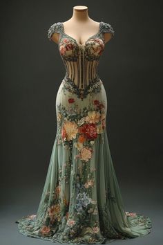 Yes No Maybe, Nature Dress, Fantasy Dresses, Fairytale Dress, Fantasy Dress, Fairy Dress, Fantasy Fashion, Beautiful Gowns