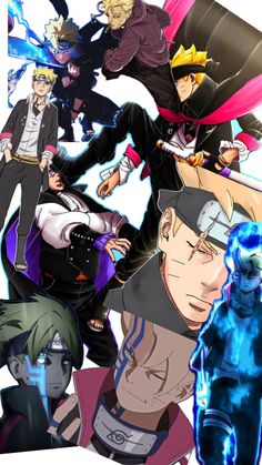 an anime character collage with many different avatars