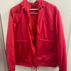 Never Worn, Like New Lightweight Comfy Great For Rainy Days Tommy Hilfiger Long Sleeve Windbreaker For Fall, Casual Tommy Hilfiger Outerwear For Spring, Tommy Hilfiger Casual Spring Outerwear, Tommy Hilfiger Jackets, Like New, Tommy Hilfiger, Trench Coat, Jackets For Women, Jackets & Coats