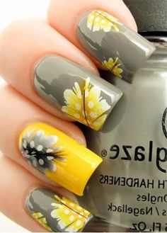 spring nail art Unghie Nail Art, Fingernail Designs, Heart Nail, Nails Polish, Manicure Ideas