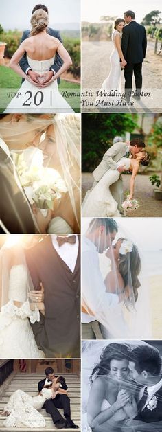 the wedding photos are all different colors and sizes, but there is no image to describe