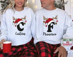 "Custom Christmas Matching Sweatshirt, Sweatshirt Pajamas, Custom Christmas Family Hoodie, Christmas Gifts, Personalized Gifts *PLEASE READ ORDERING INSTRUCTIONS BEFORE PURCHASING* ---- CUSTOMIZATION ---- Quality Tee Shop provides top-quality custom Unisex shirt printing and t-shirt design services at affordable prices, including discounts shirts. When you choose us to be your custom shirt shop, you'll benefit from our expertise, attentiveness and exceptional customer service. ----- RETURNS / EX Family Hoodie, Name Sweatshirt, Kids Birthday Shirts, Christmas Names, Christmas T Shirt Design, Xmas Tees, Christmas Matching, Christmas Crewneck, Matching Sweatshirts