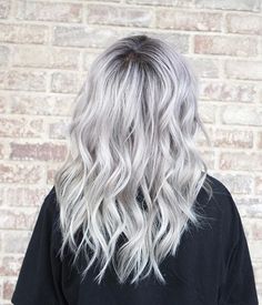 Hair Dyed Blonde, Hair Color Gray, Gray Roots, Blonde Ideas, Best Hair Color