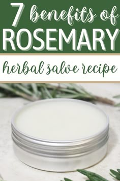 rosemary salve Rosemary Salve, Homemade Salve Recipes, Diy Salve, Healing Salve Recipe, Herbal Remedies Recipes