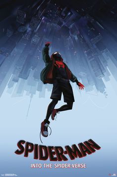 the poster for spider - man into the spiderverse