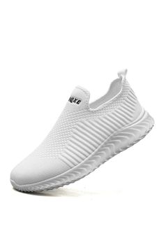 C118 White Mesh Running Shoes For Summer, White Breathable Slip-on Sneakers For Outdoor, White Breathable Mesh Slip-on Sneakers, Breathable White Mesh Slip-on Sneakers, Comfortable White Mesh Running Shoes, White Mesh Slip-on Sneakers, Casual White Mesh Slip-on Sneakers, Autumn Pattern, Brand Name Shoes